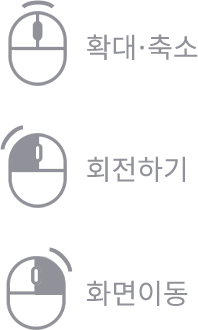 확대·축소 / 회전하기 / 화면이동